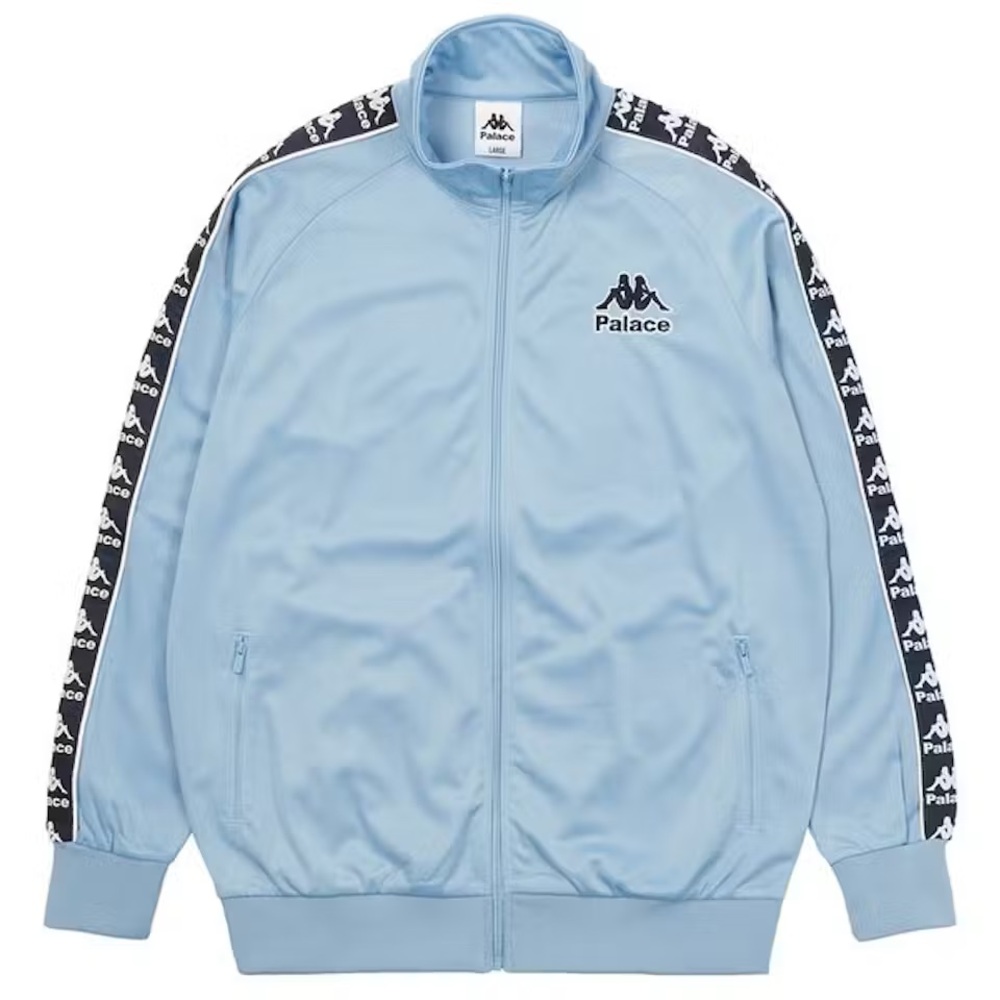 Authentic PALACE Skateboards x Kappa Blue Track Top Full Zip Jacket Men’s Large